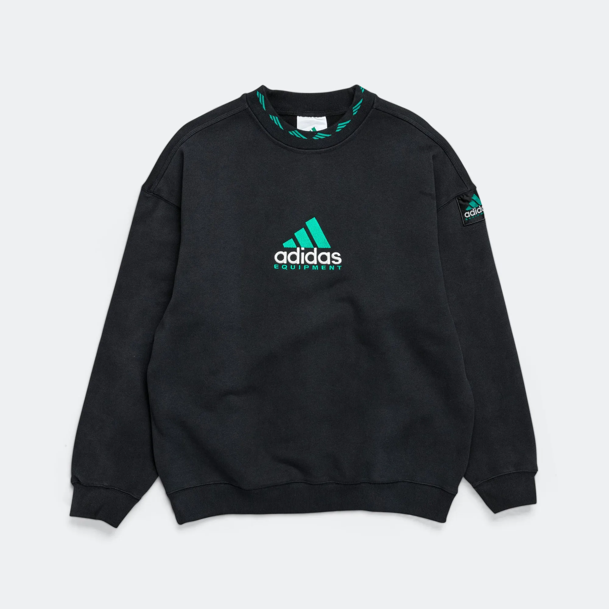 Adidas Clothing EQT Washed Crew - Black