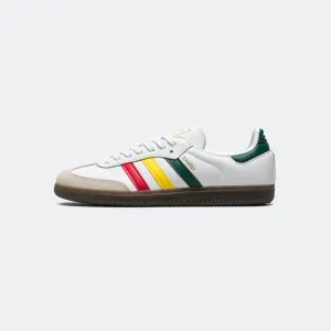 Adidas Clothing Samba OG 'Reggae' - White/Yellow-Collegiate Green