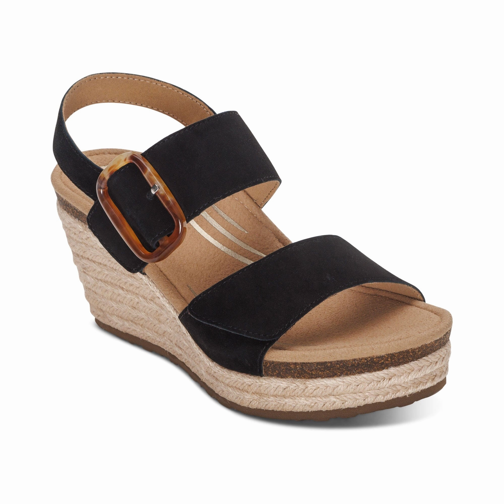 AETREX ASHLEY SUPPORT WEDGE Aetrex orthotic friendly walking shoes