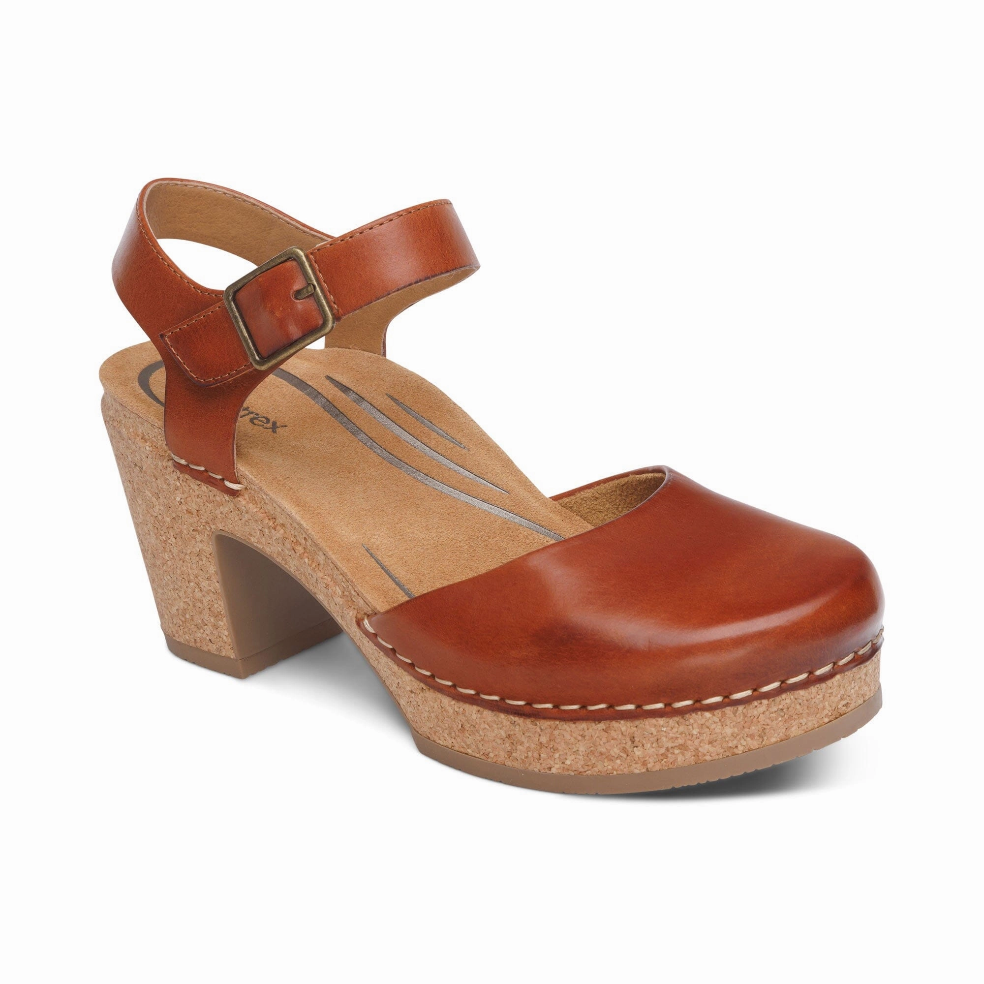 AETREX FINLEY CLOSED TOE HEEL Aetrex supportive comfort shoes