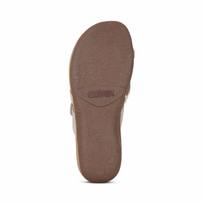 AETREX IZZY ADJUSTABLE SLIDE Aetrex supportive comfort shoes