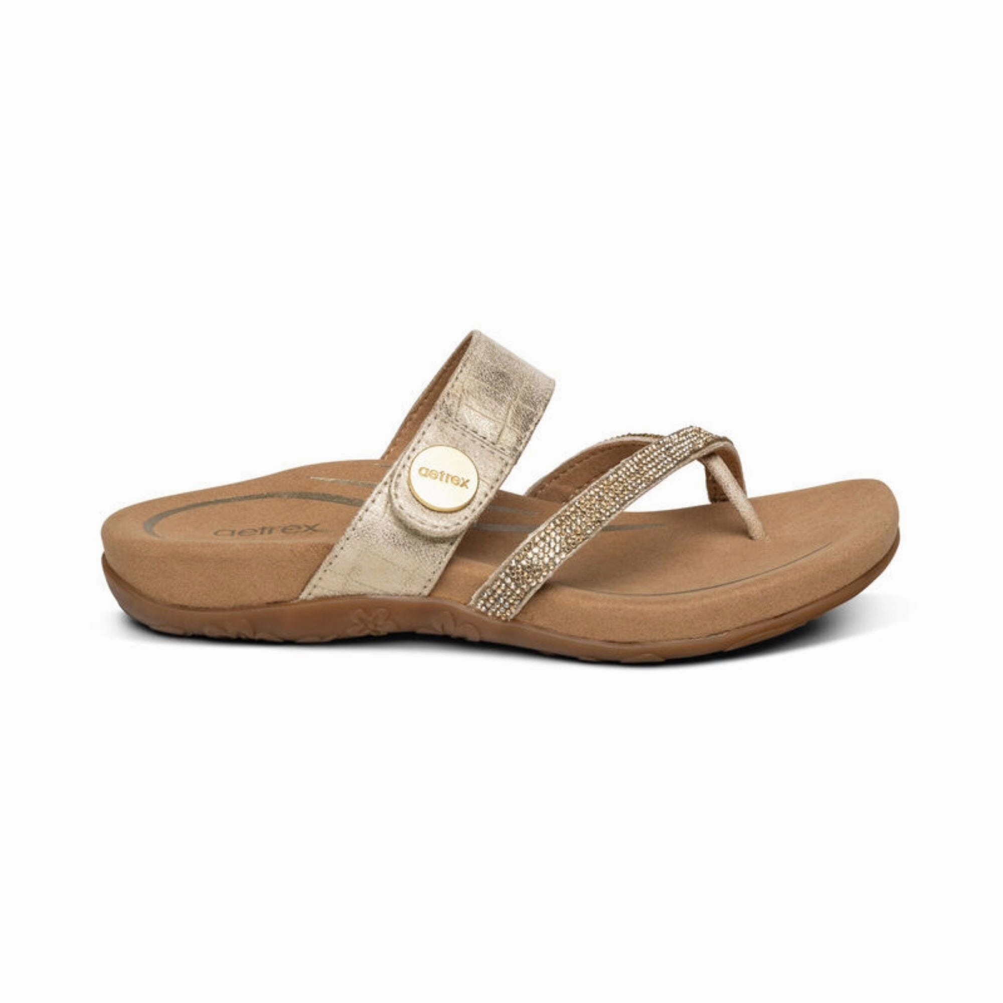 AETREX IZZY ADJUSTABLE SLIDE Aetrex supportive comfort shoes