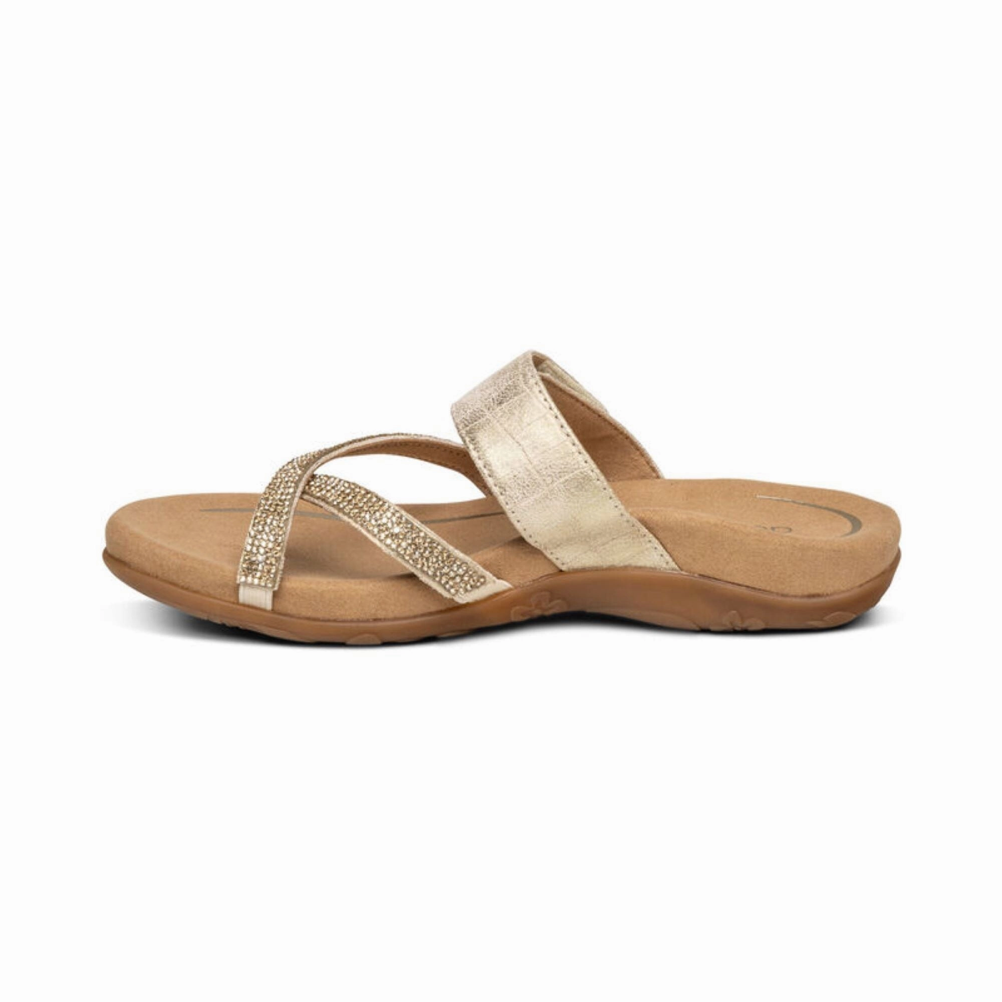AETREX IZZY ADJUSTABLE SLIDE Aetrex supportive comfort shoes