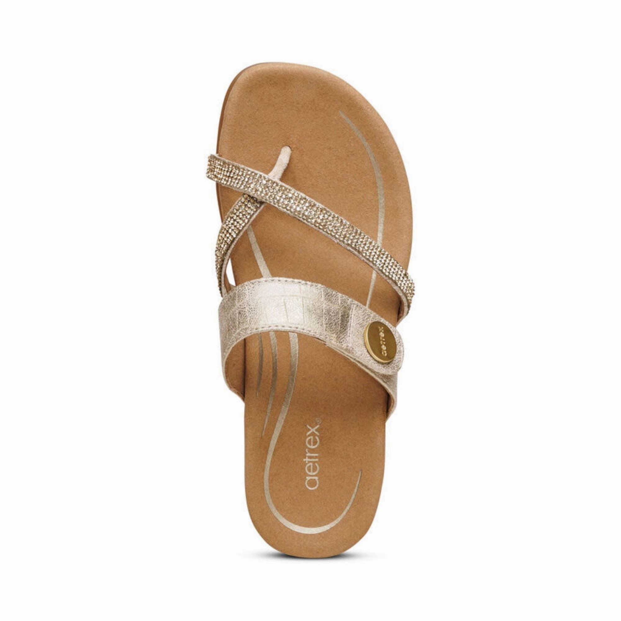 AETREX IZZY ADJUSTABLE SLIDE Aetrex supportive comfort shoes