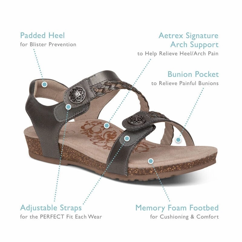 AETREX JILLIAN Aetrex supportive comfort shoes