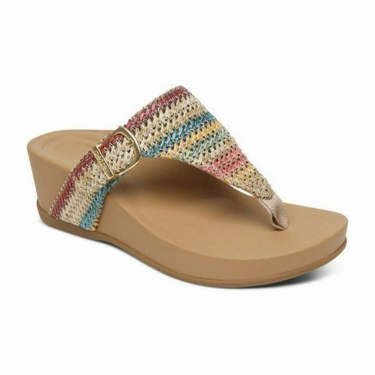 AETREX KATE THONG WEDGE - FINAL SALE! Aetrex supportive comfort shoes