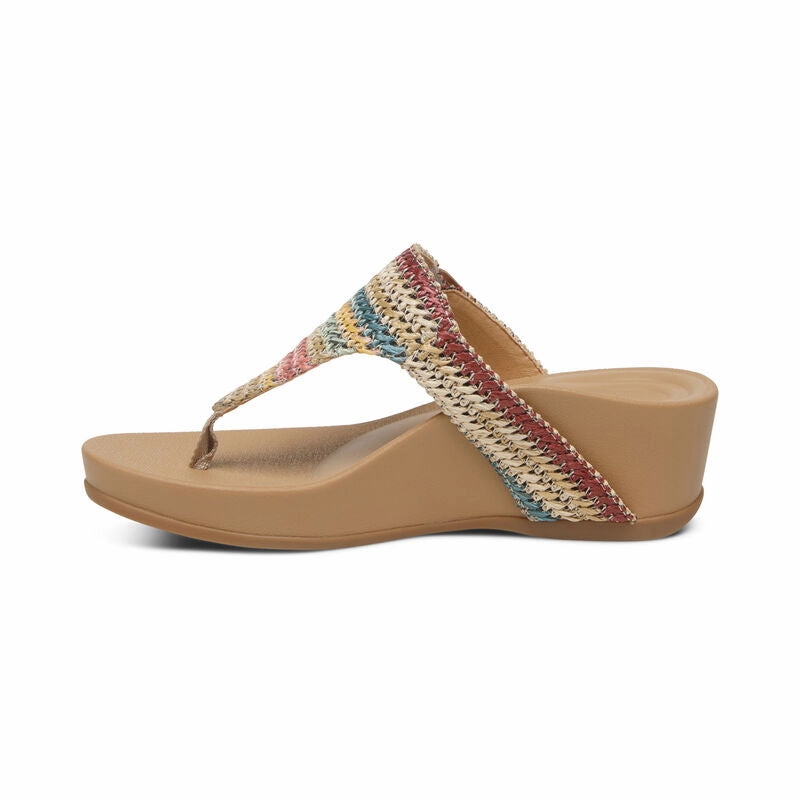 AETREX KATE THONG WEDGE - FINAL SALE! Aetrex supportive comfort shoes