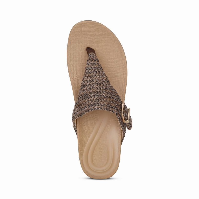 AETREX KATE THONG WEDGE - FINAL SALE! Aetrex supportive comfort shoes