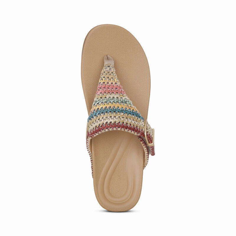 AETREX KATE THONG WEDGE - FINAL SALE! Aetrex supportive comfort shoes