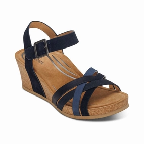 AETREX NOELLE ARCH SUPPORT WEDGE Aetrex orthotic friendly walking shoes