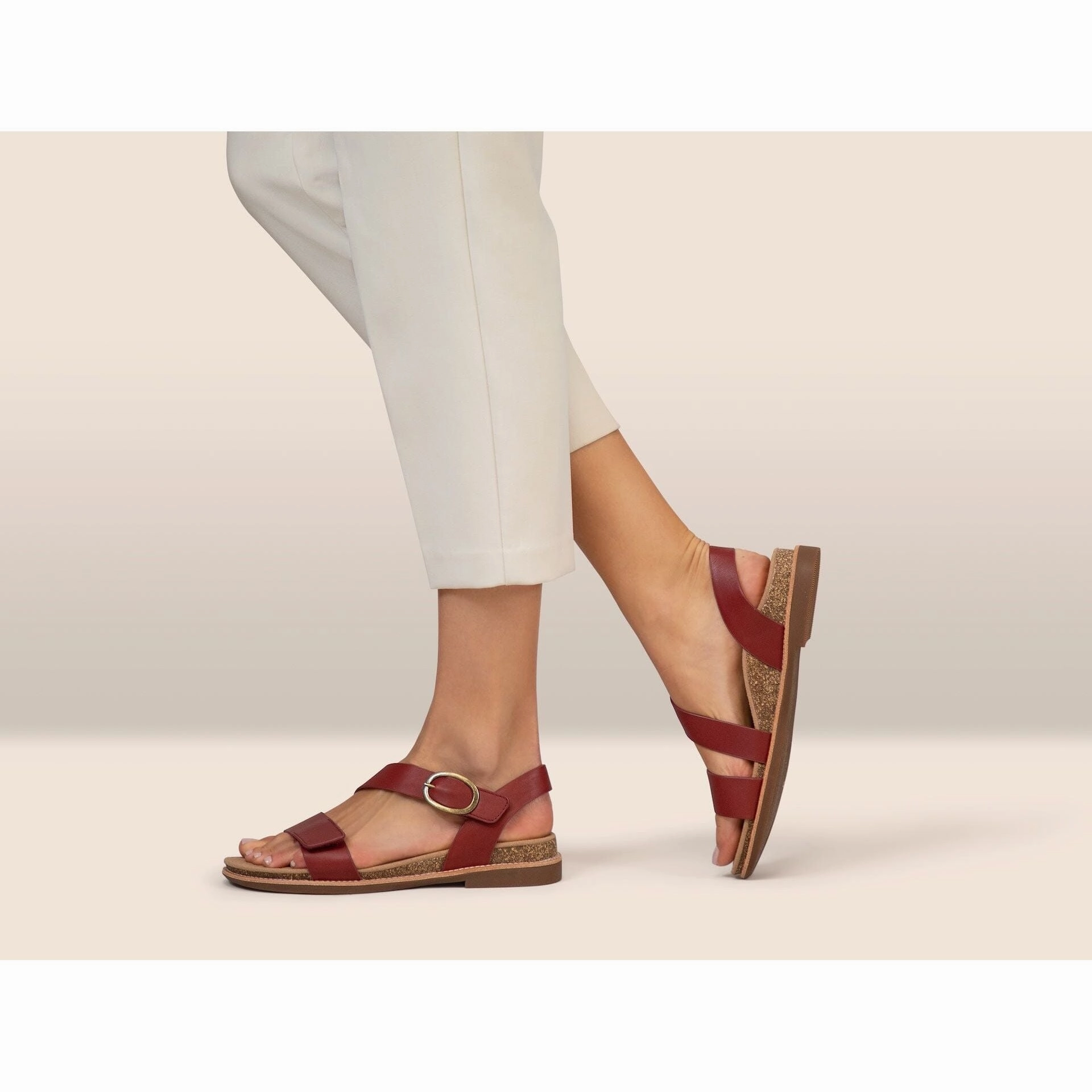 AETREX TAMARA ASYMMETRICAL QUARTER STRAP SANDAL Aetrex supportive comfort shoes