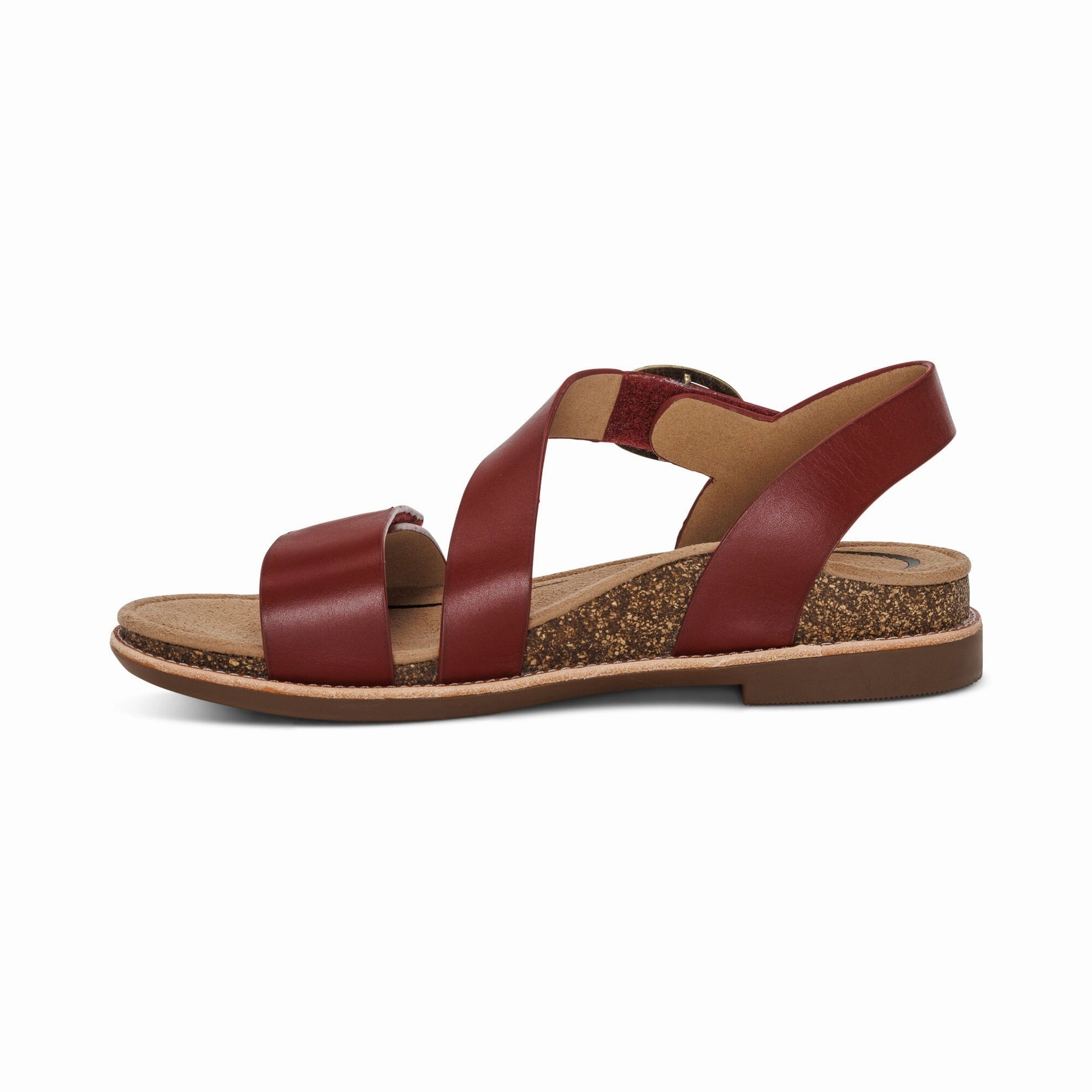 AETREX TAMARA ASYMMETRICAL QUARTER STRAP SANDAL Aetrex supportive comfort shoes