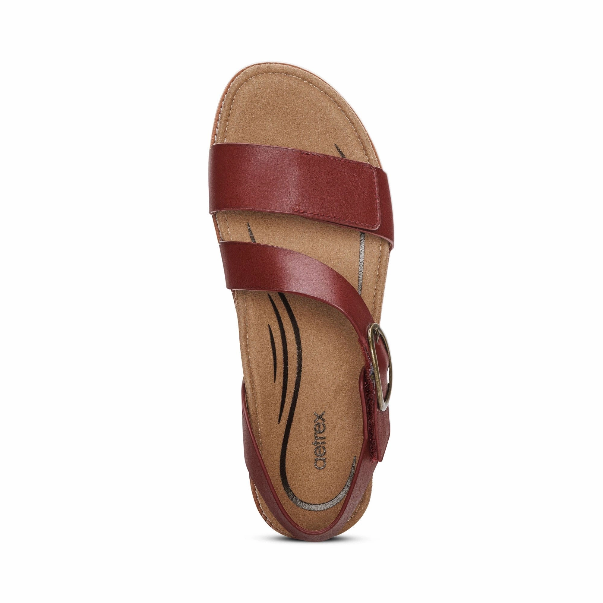 AETREX TAMARA ASYMMETRICAL QUARTER STRAP SANDAL Aetrex supportive comfort shoes