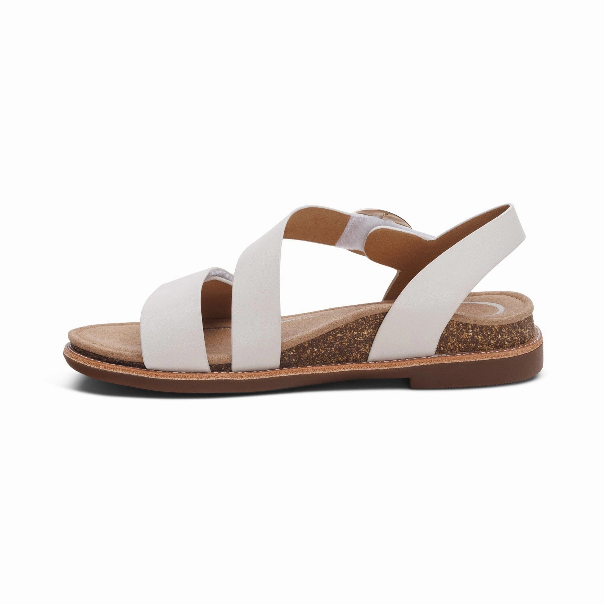 AETREX TAMARA ASYMMETRICAL QUARTER STRAP SANDAL Aetrex supportive comfort shoes