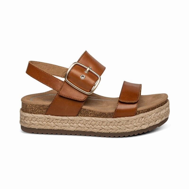 AETREX VANIA ARCH SUPPORT PLATFORM SANDAL WOMEN'S Aetrex supportive comfort shoes
