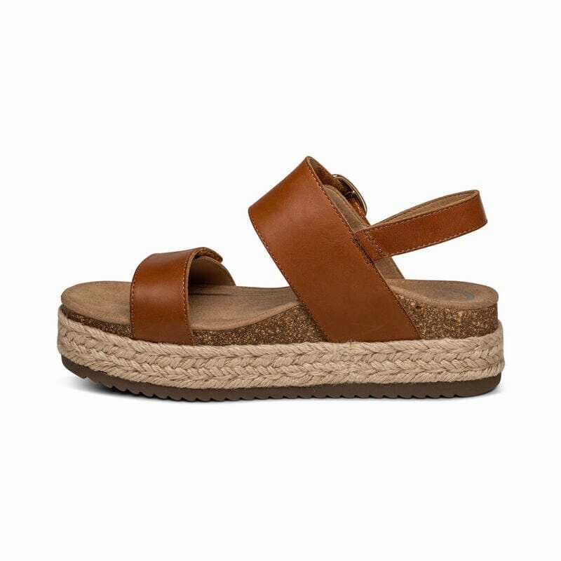 AETREX VANIA ARCH SUPPORT PLATFORM SANDAL WOMEN'S Aetrex supportive comfort shoes