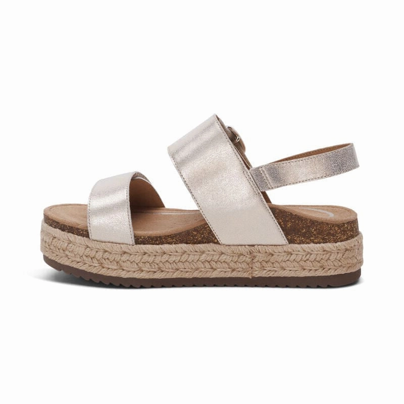 AETREX VANIA ARCH SUPPORT PLATFORM SANDAL WOMEN'S Aetrex supportive comfort shoes