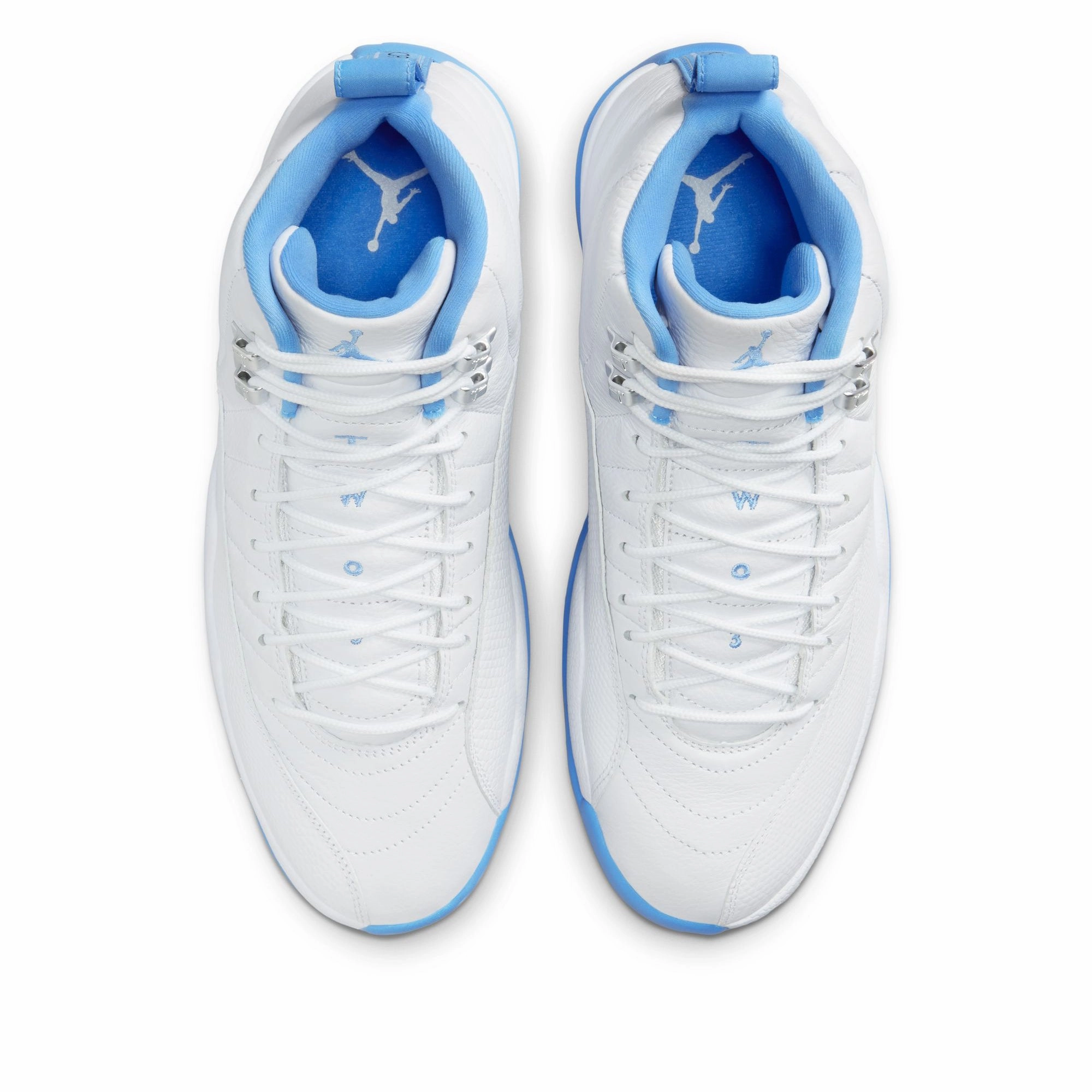 Air Jordan 12 Retro 'Melo' - White/University Blue Air Jordan Basketball Shoes for Performance