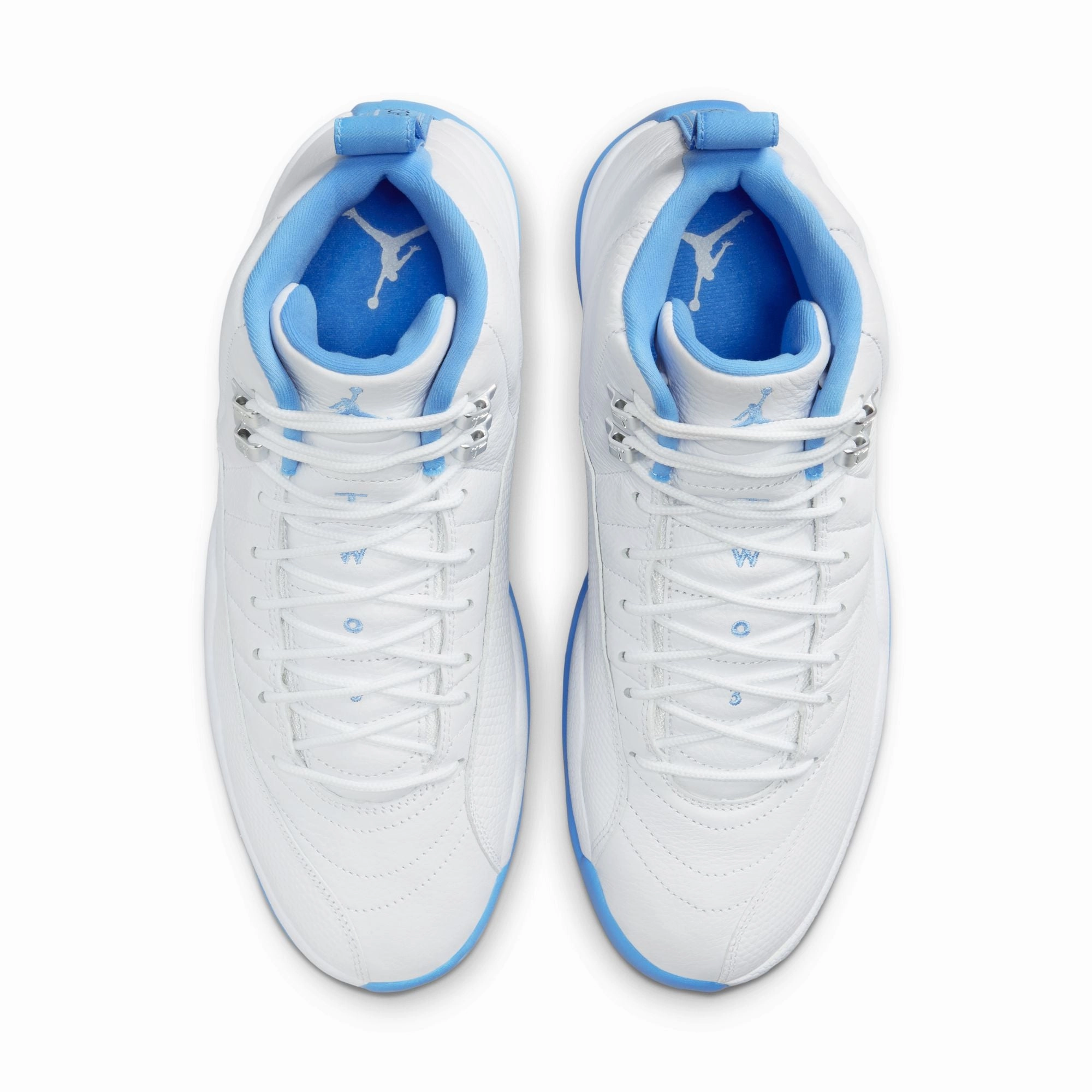 AIR JORDAN 12 RETRO "White and University Blue" Air Jordan iconic basketball sneakers