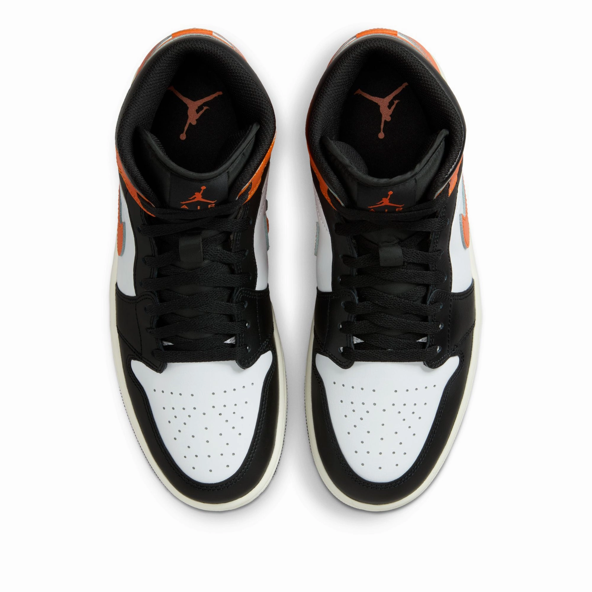 Air Jordan 1 Mid - Starfish/Black Air Jordan Basketball Shoes for Performance