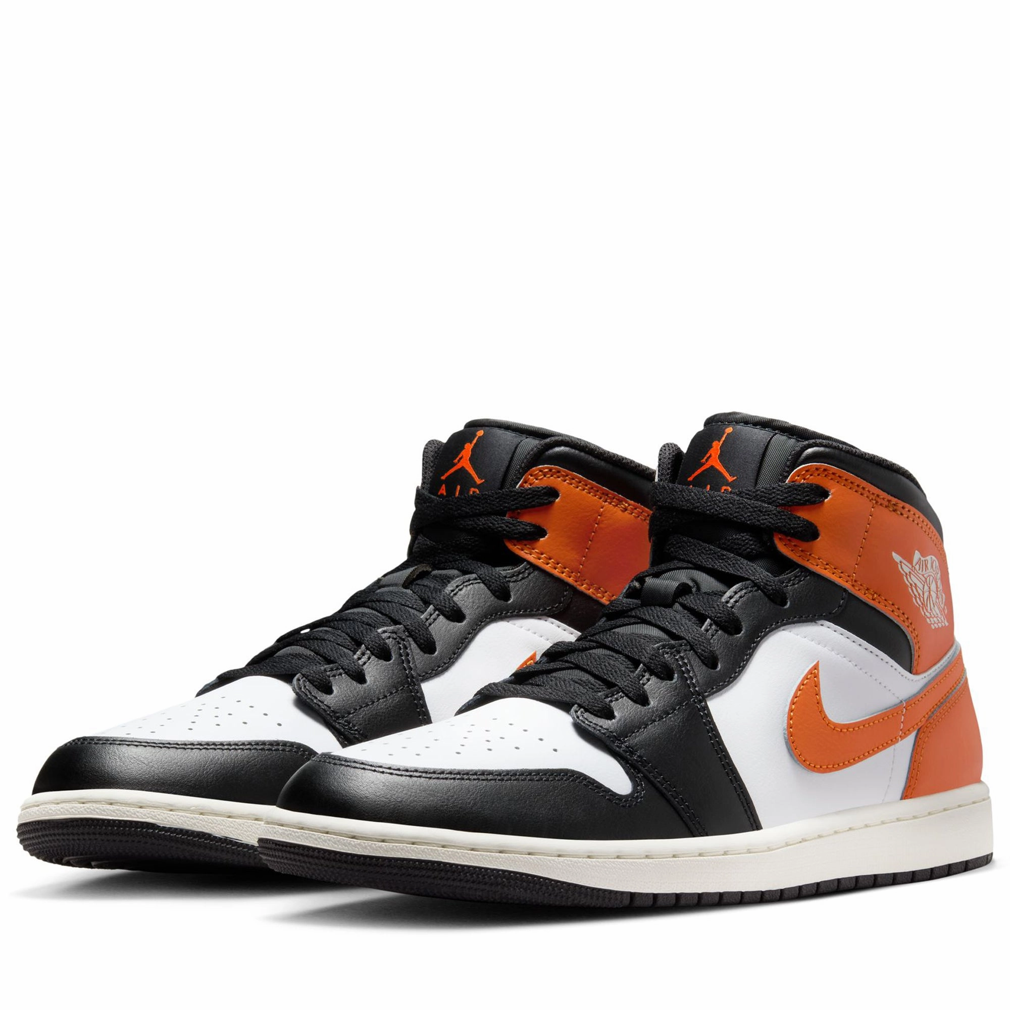 Air Jordan 1 Mid - Starfish/Black Air Jordan Basketball Shoes for Performance