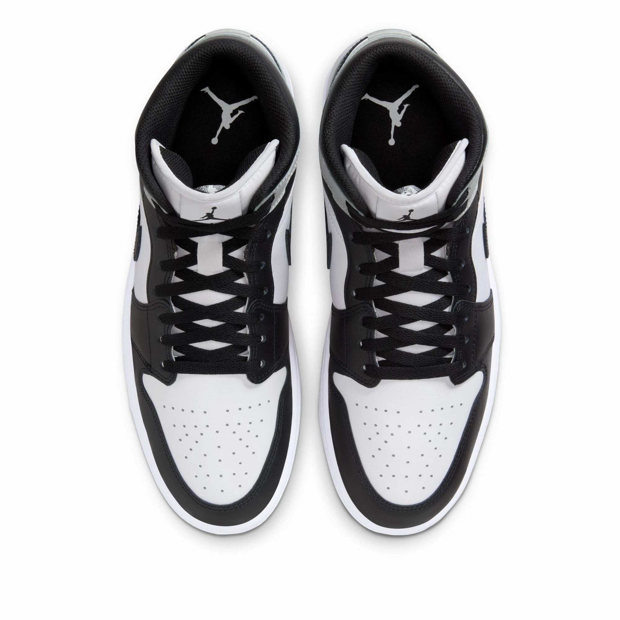 Air Jordan 1 Mid - White/Light Smoke Grey Air Jordan Basketball Shoes for Performance