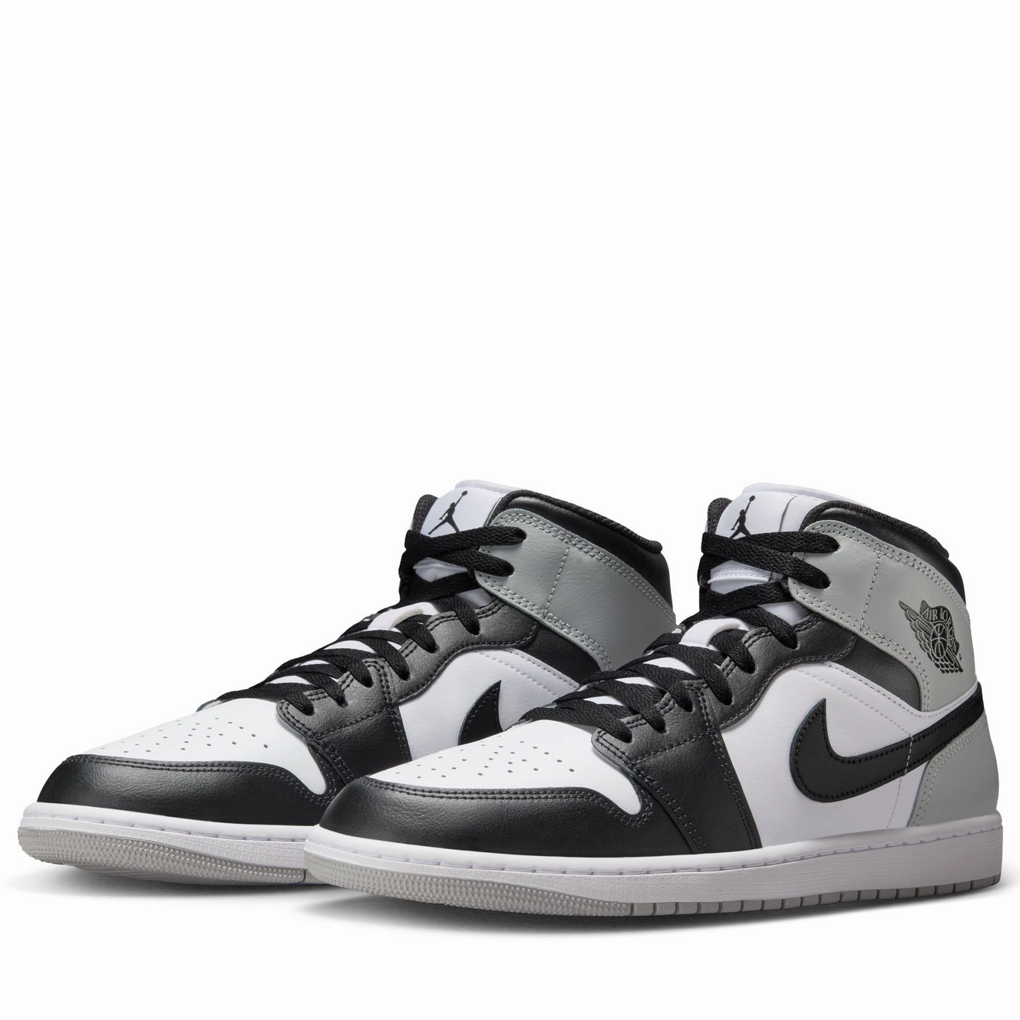 Air Jordan 1 Mid - White/Light Smoke Grey Air Jordan Basketball Shoes for Performance