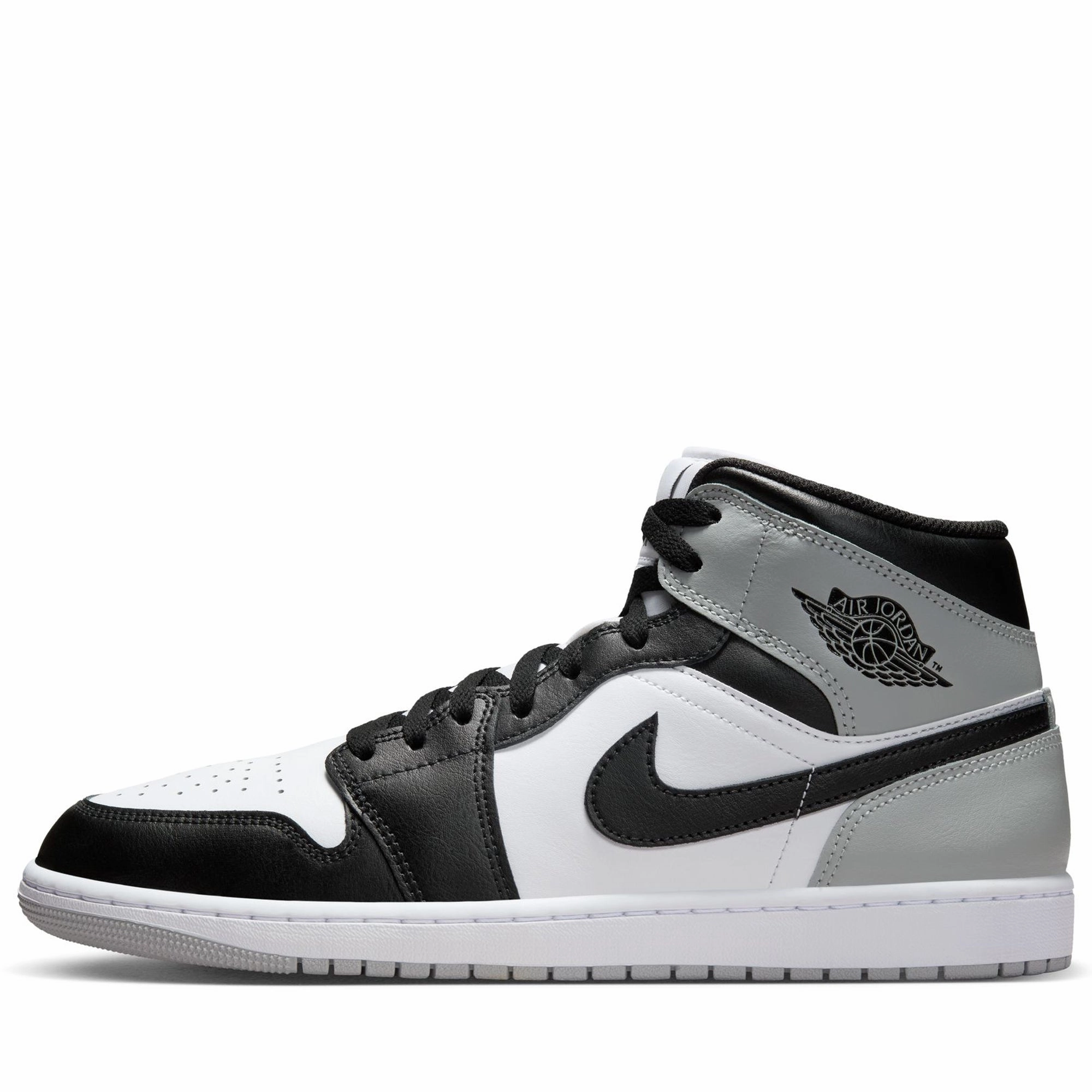 Air Jordan 1 Mid - White/Light Smoke Grey Air Jordan signature sneakers