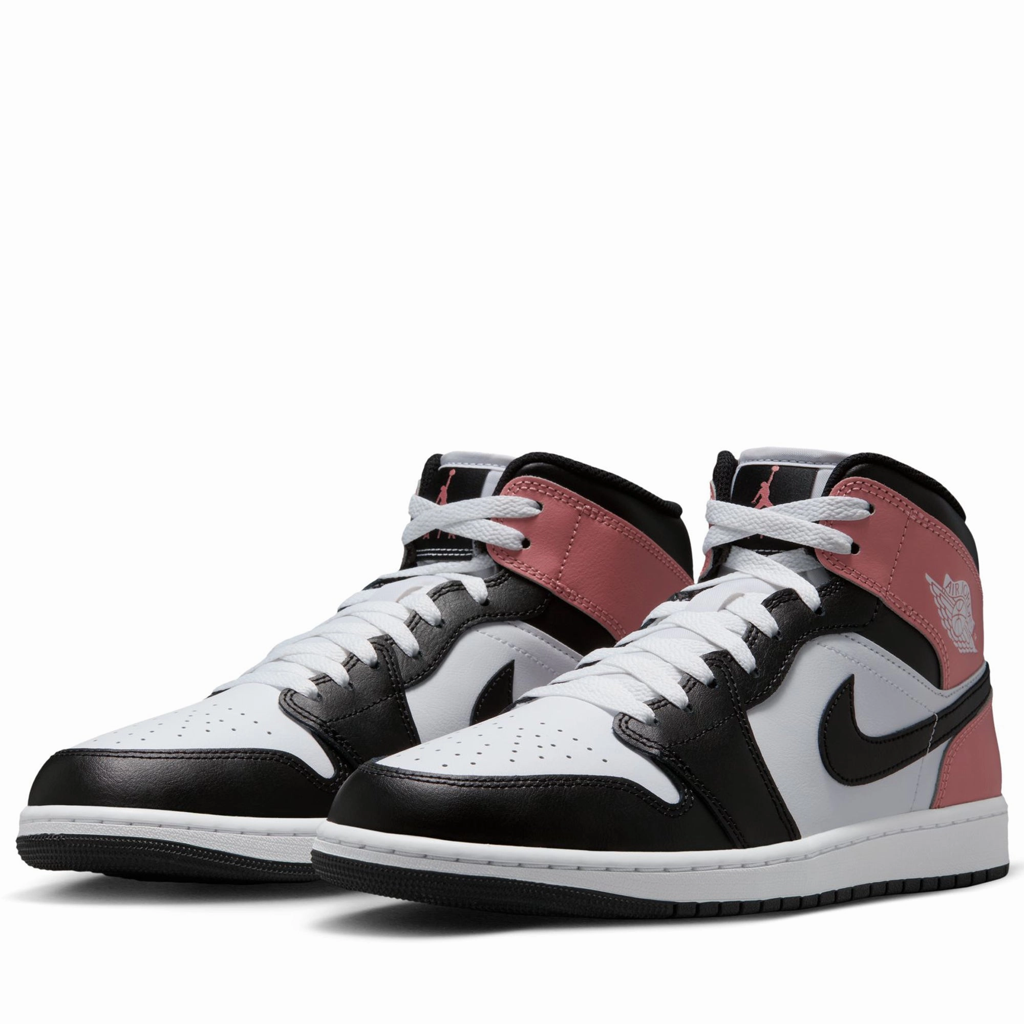 Air Jordan 1 Mid - White/Rust Pink Air Jordan Basketball Shoes for Performance