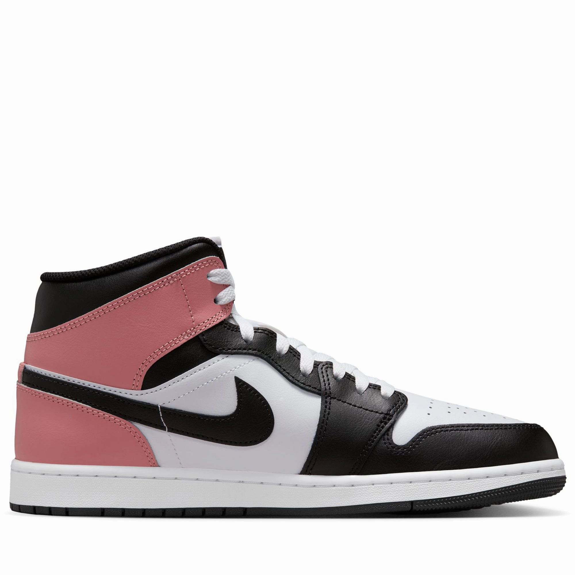 Air Jordan 1 Mid - White/Rust Pink Air Jordan Basketball Shoes for Performance