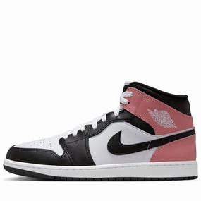 Air Jordan 1 Mid - White/Rust Pink Air Jordan signature sneakers