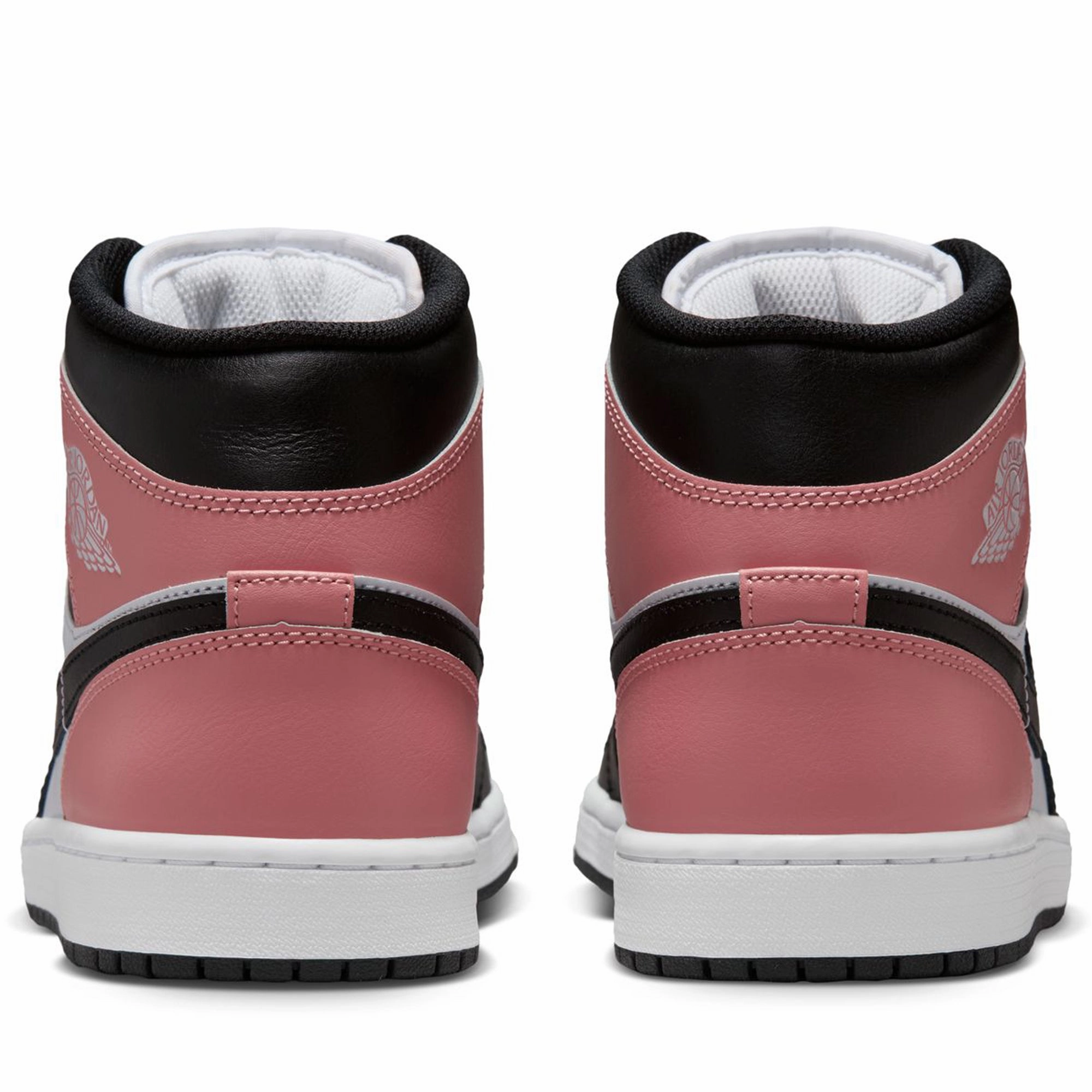 Air Jordan 1 Mid - White/Rust Pink Air Jordan Basketball Shoes for Performance