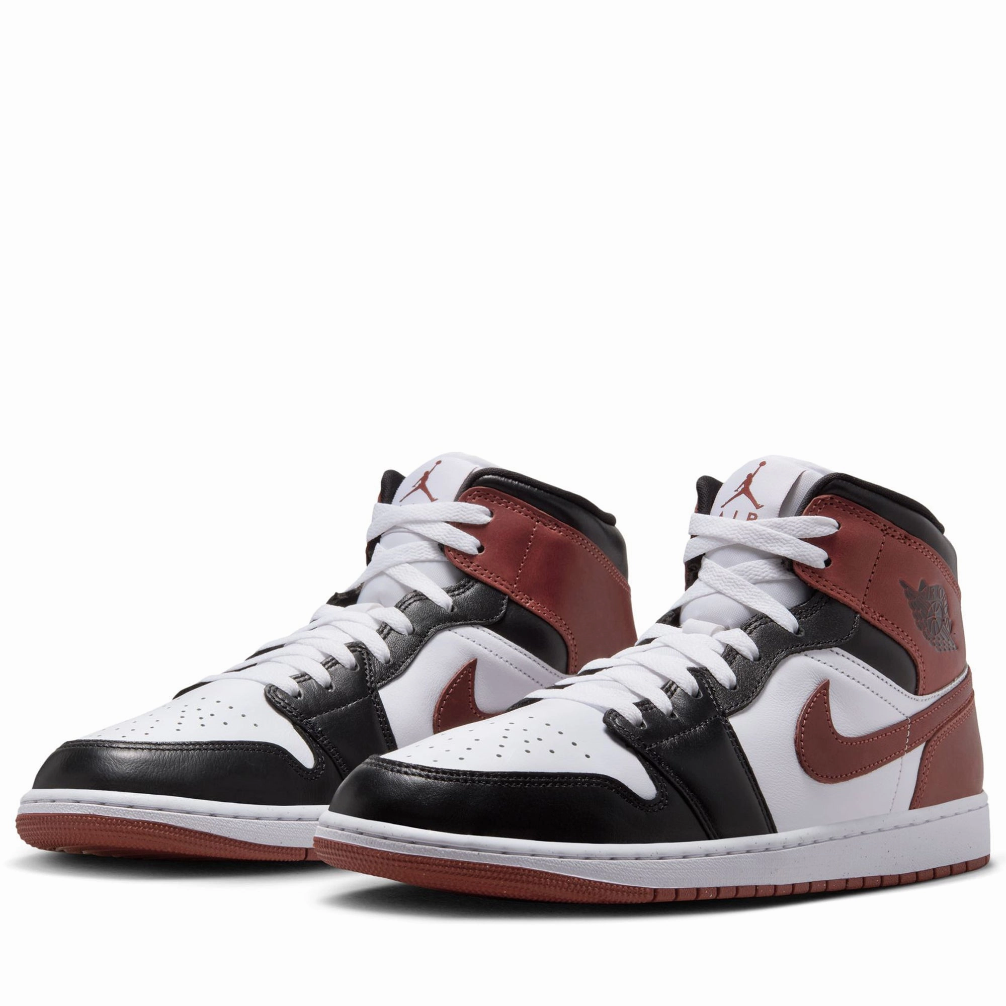 Air Jordan 1 Mid SE - White/Dark Pony Air Jordan Basketball Shoes for Performance