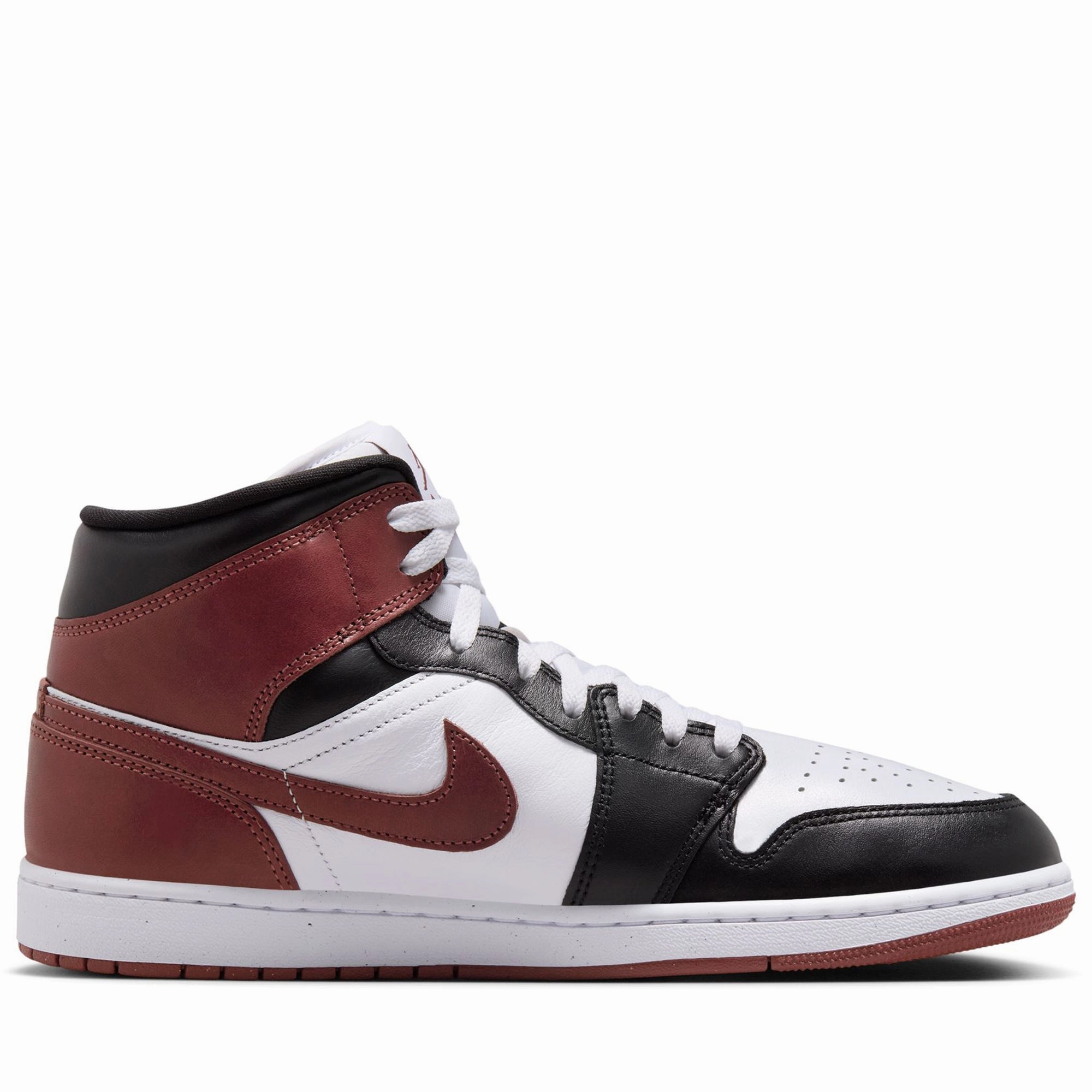 Air Jordan 1 Mid SE - White/Dark Pony Air Jordan Basketball Shoes for Performance