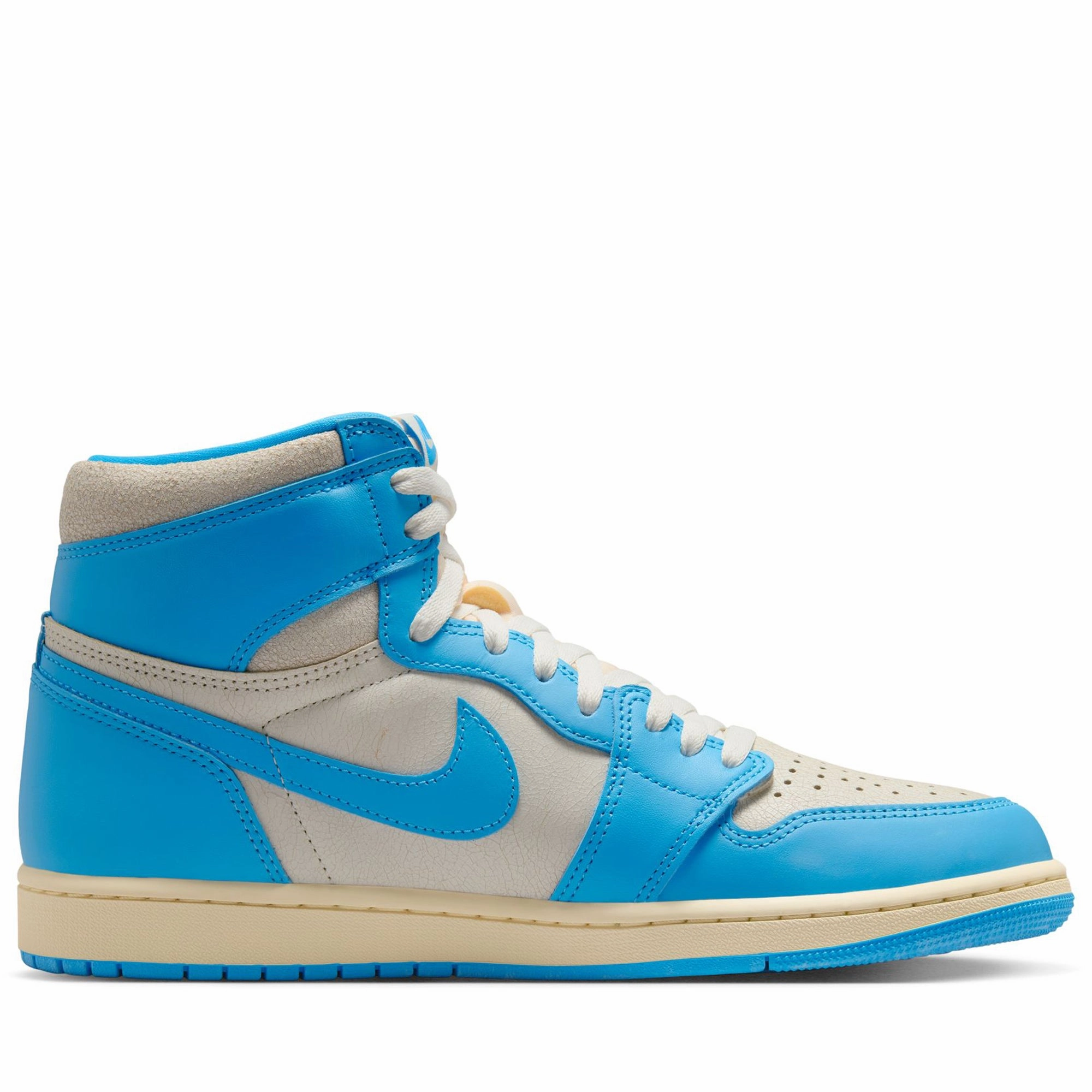 Air Jordan 1 Retro High OG 'UNC Reimagined' - Dark Powder Blue/Sail Air Jordan Basketball Shoes for Performance