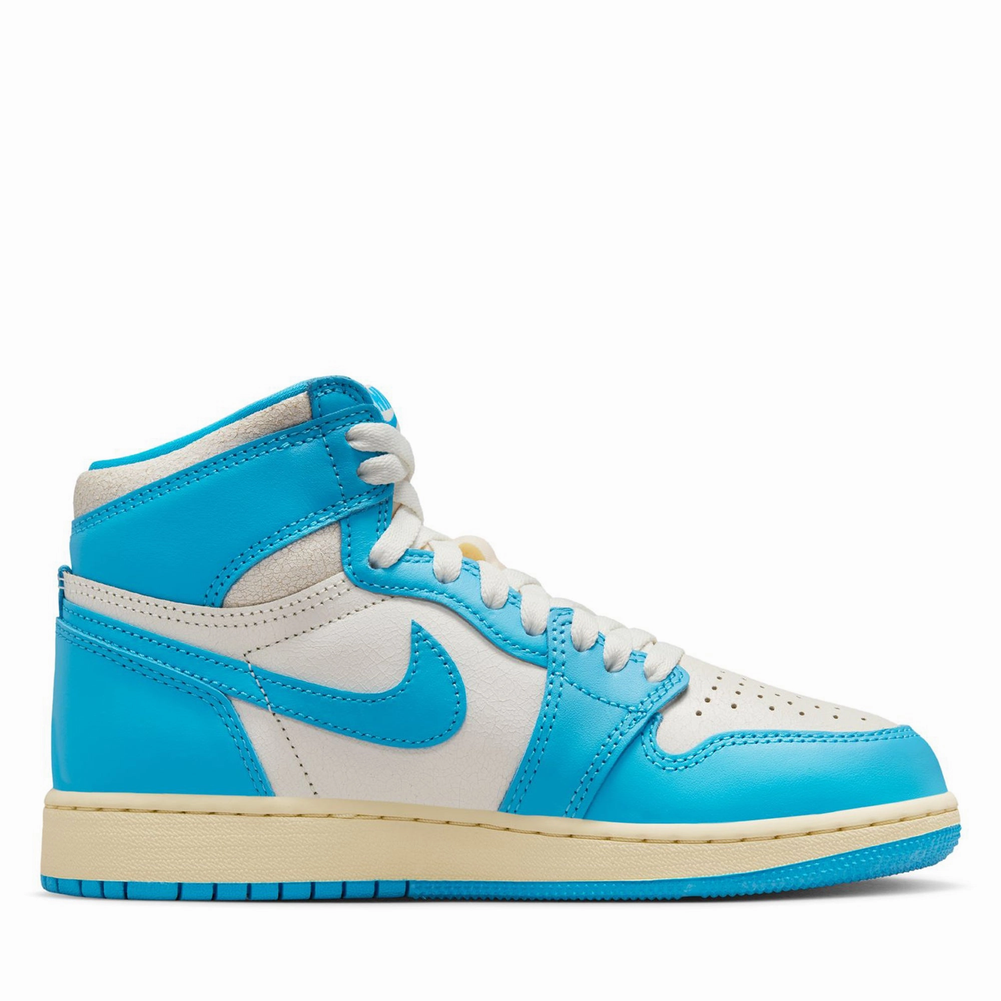 Air Jordan 1 Retro High OG 'UNC Reimagined' (GS) - Dark Powder Blue/Sail Air Jordan Basketball Shoes for Performance