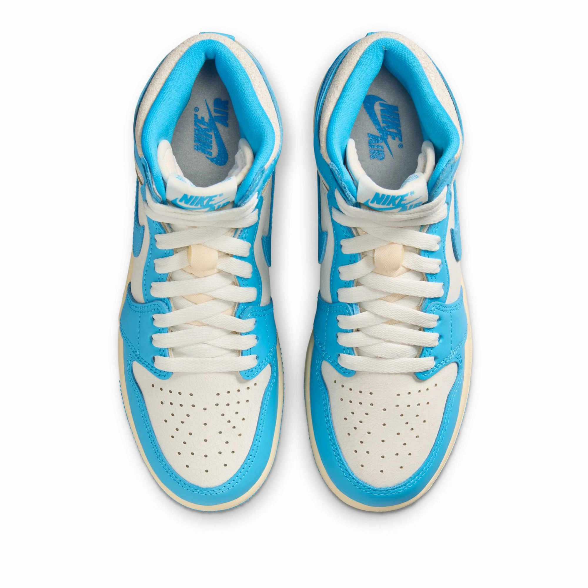 Air Jordan 1 Retro High OG 'UNC Reimagined' (GS) - Dark Powder Blue/Sail Air Jordan Basketball Shoes for Performance