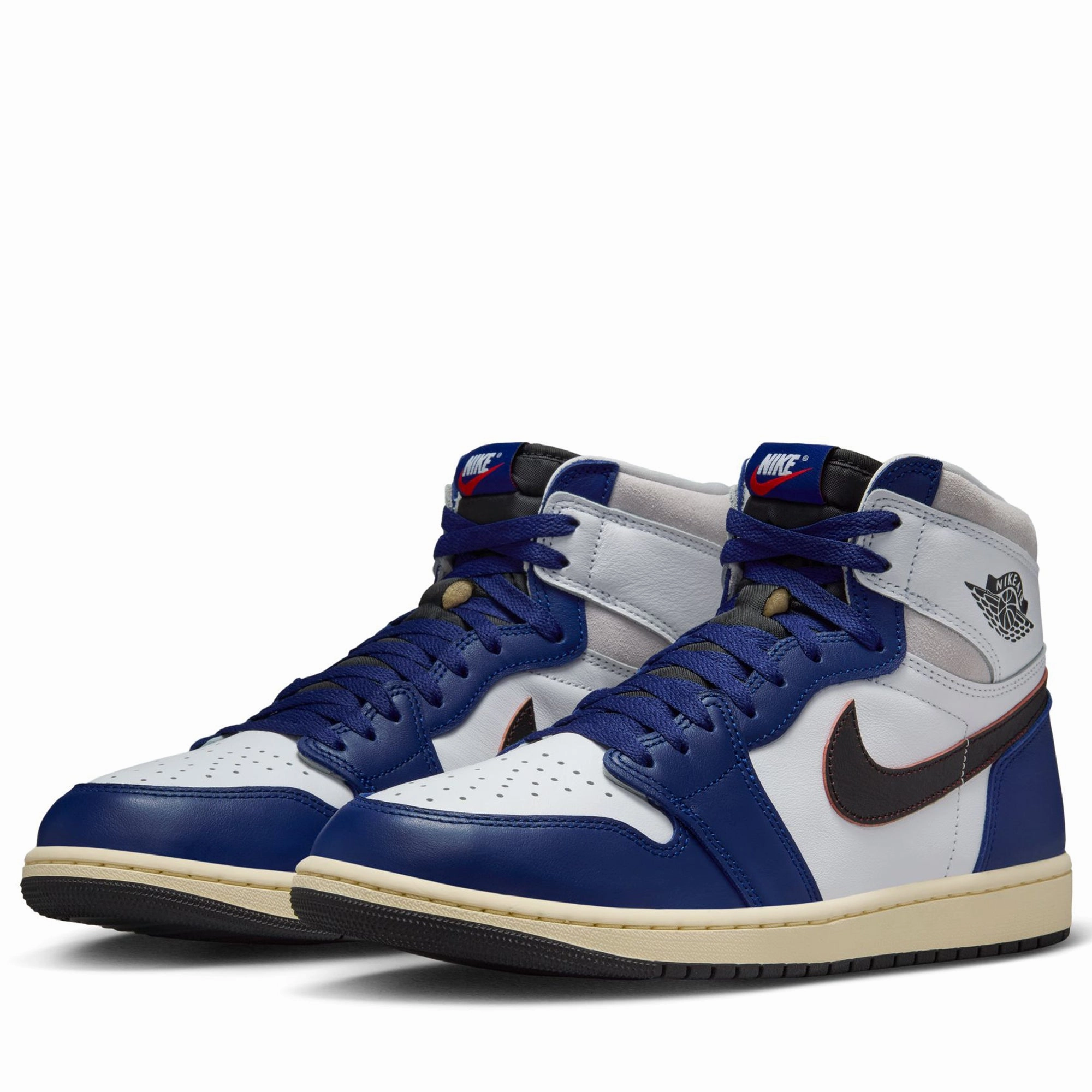 Air Jordan 1 Retro High OG - White/Deep Royal Blue Air Jordan Basketball Shoes for Performance