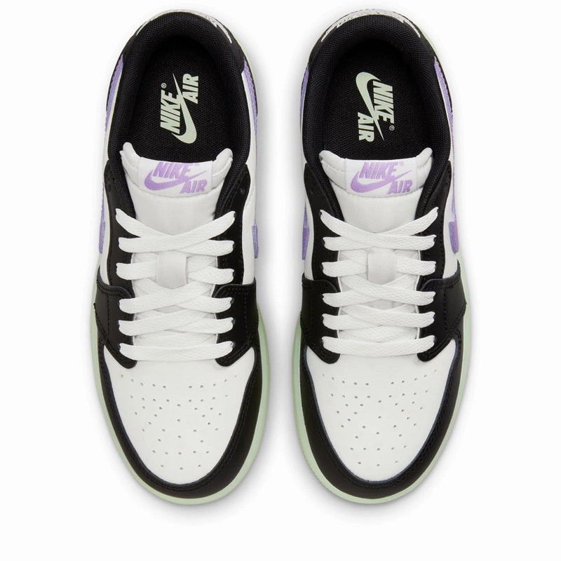 Air Jordan 1 Retro Low (GS) - Black/Black Raspberry Air Jordan Basketball Shoes for Performance