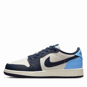 Air Jordan 1 Retro Low OG (GS) - Obsidian/University Blue Air Jordan signature sneakers