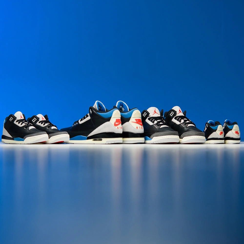 Air Jordan 3 Retro OG 'Rare Air' - Black/Chile Red Air Jordan Basketball Shoes for Performance
