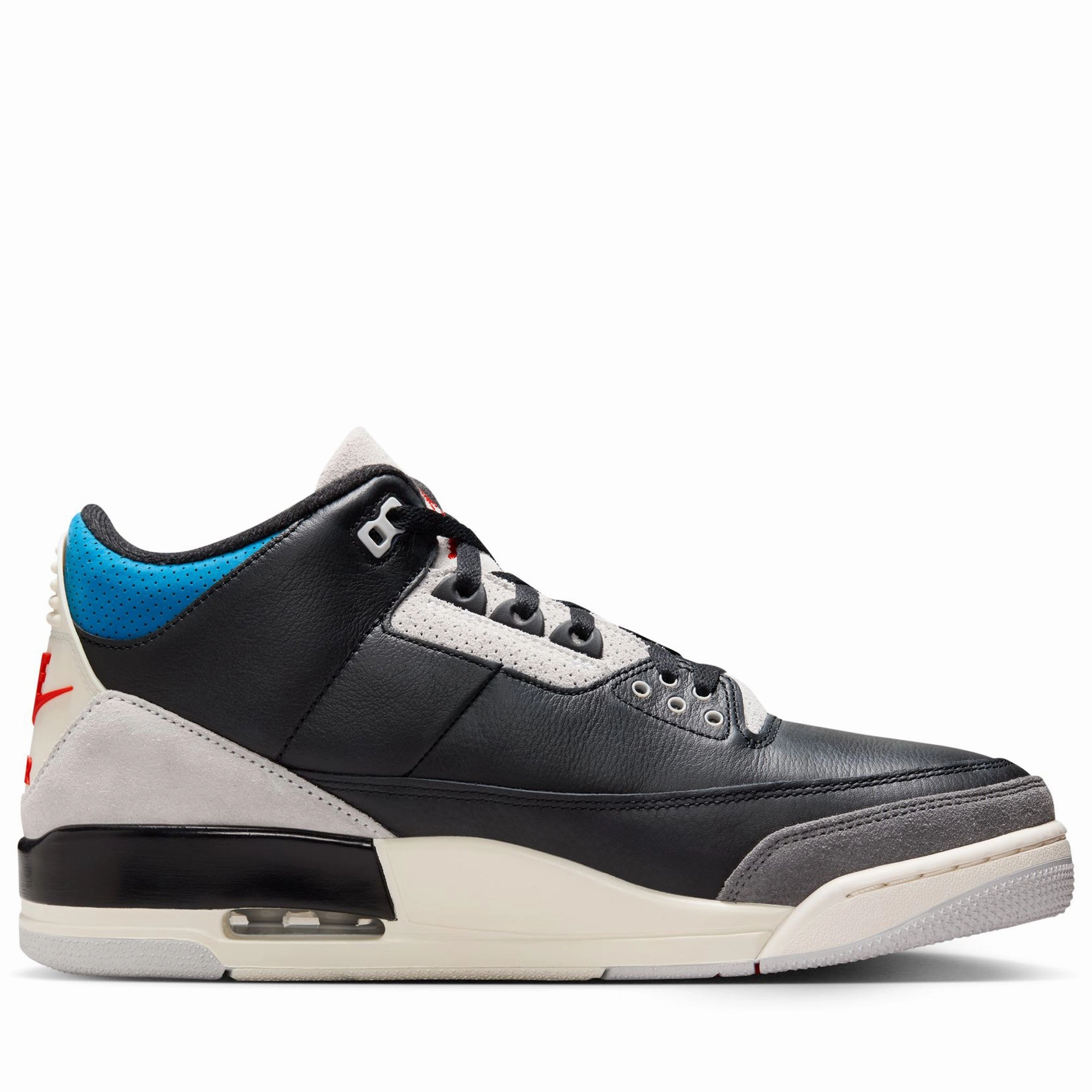 Air Jordan 3 Retro OG 'Rare Air' - Black/Chile Red Air Jordan Basketball Shoes for Performance