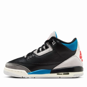 Air Jordan 3 Retro OG 'Rare Air' (GS) - Black/Chile Red Air Jordan signature sneakers
