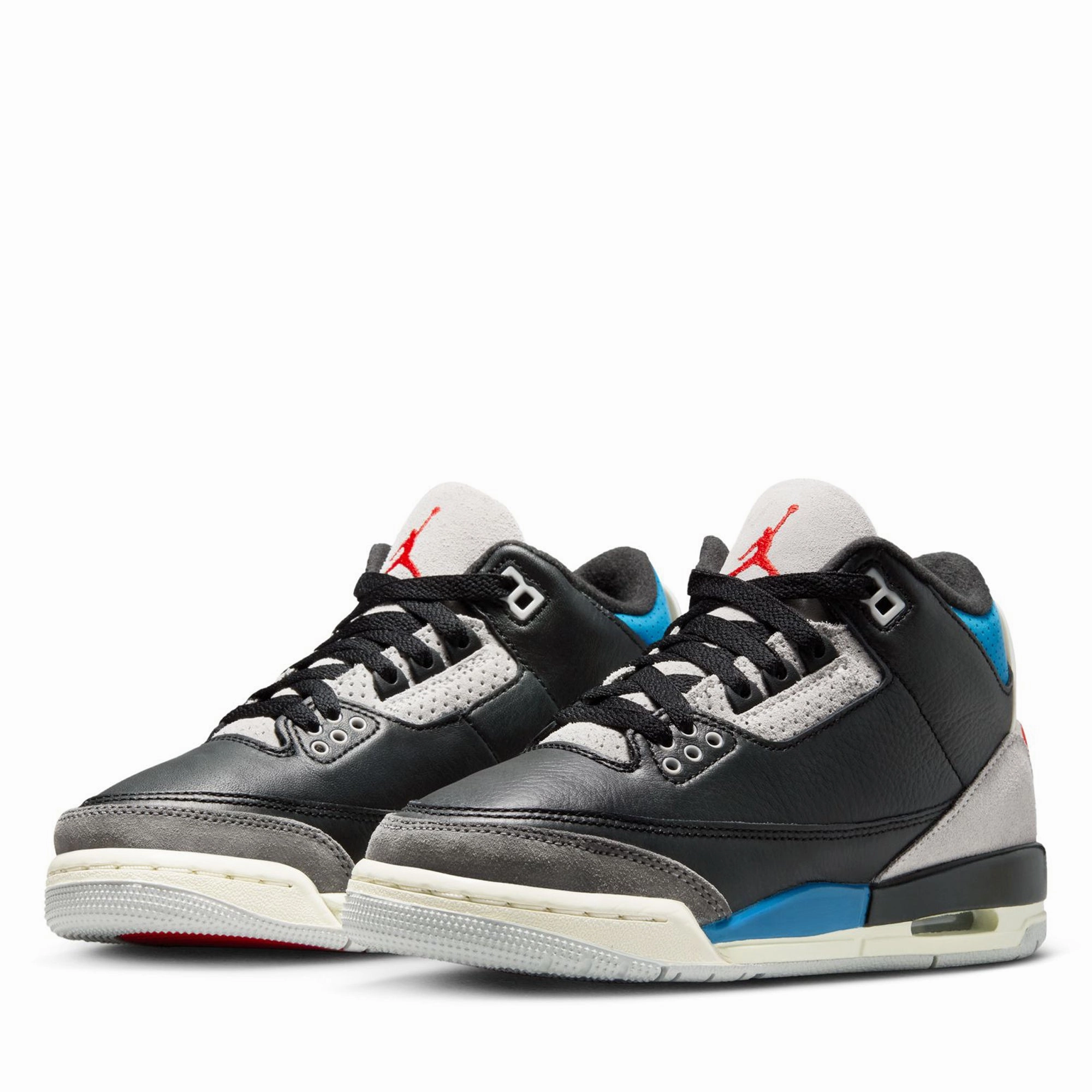 Air Jordan 3 Retro OG 'Rare Air' (GS) - Black/Chile Red Air Jordan Basketball Shoes for Performance