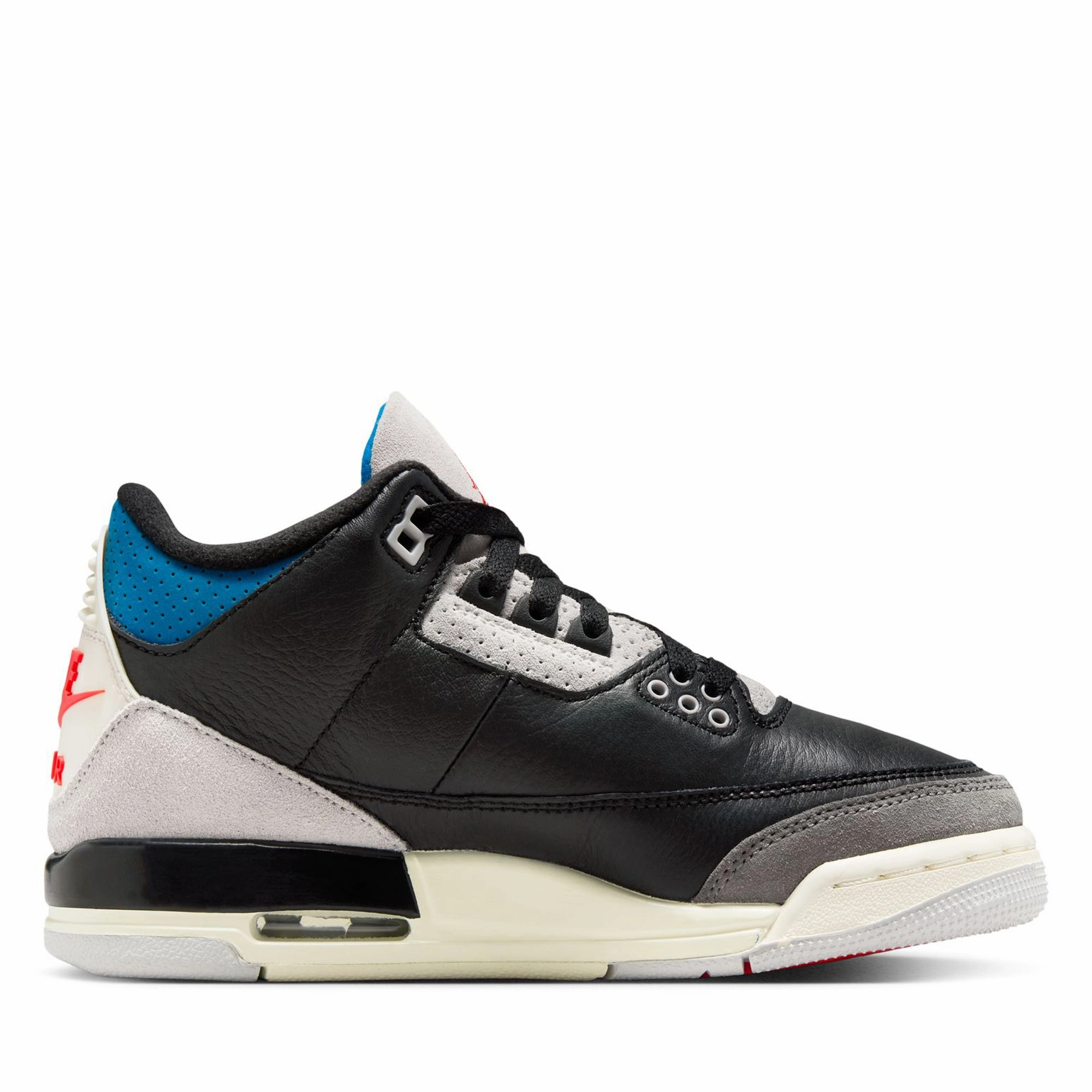 Air Jordan 3 Retro OG 'Rare Air' (GS) - Black/Chile Red Air Jordan Basketball Shoes for Performance