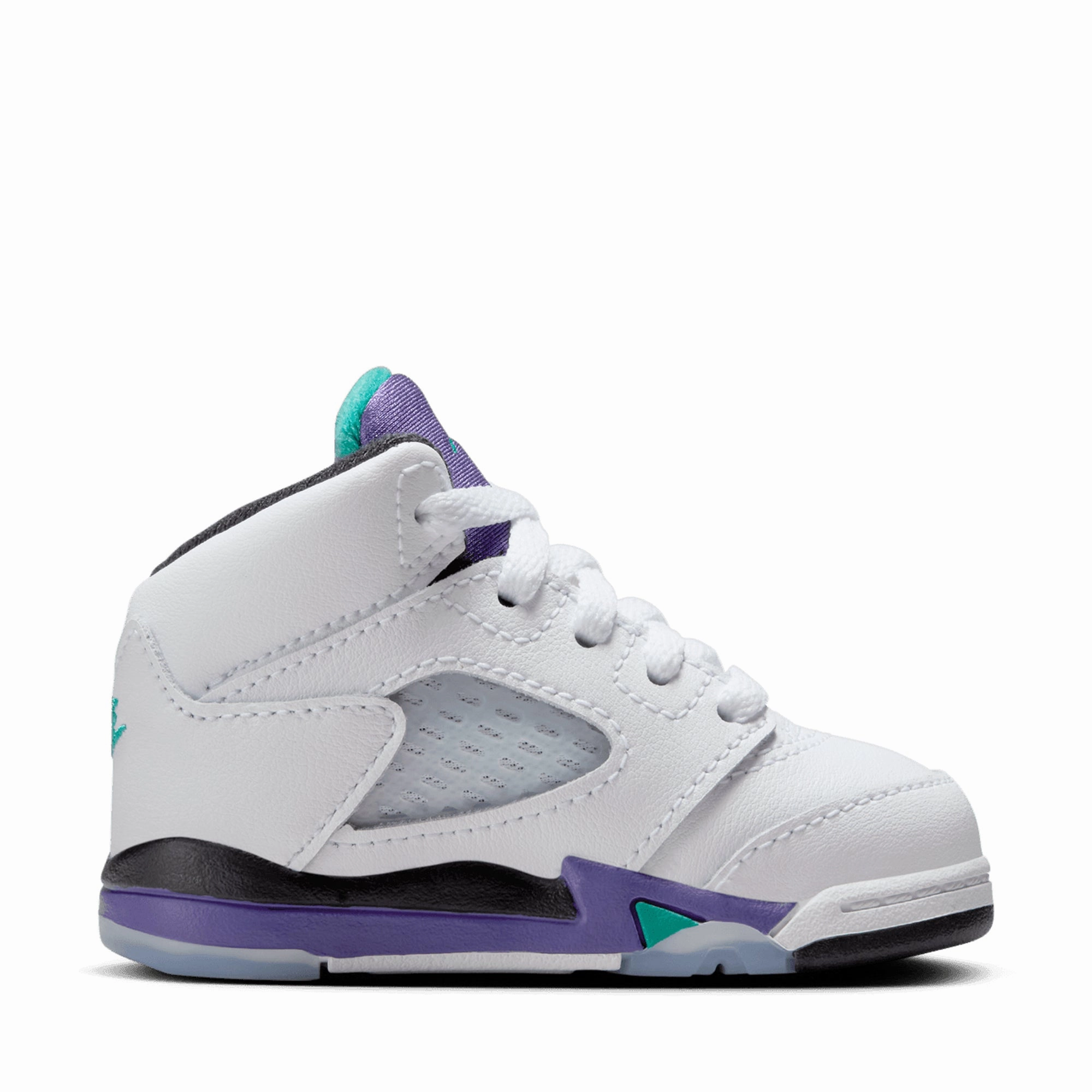 Air Jordan 5 Retro OG 'Grape' (TD) - White/New Emerald Air Jordan Basketball Shoes for Performance