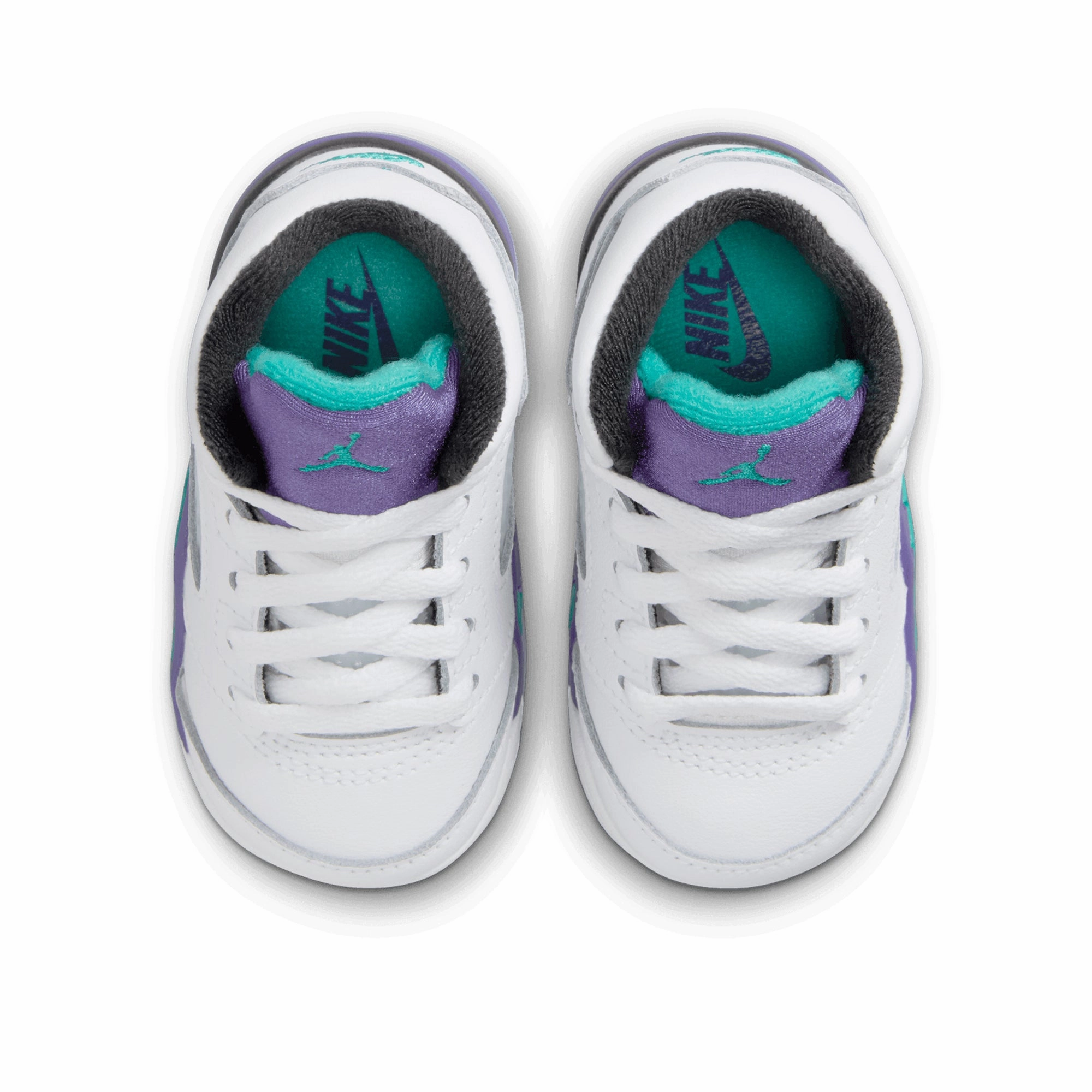 Air Jordan 5 Retro OG 'Grape' (TD) - White/New Emerald Air Jordan Basketball Shoes for Performance