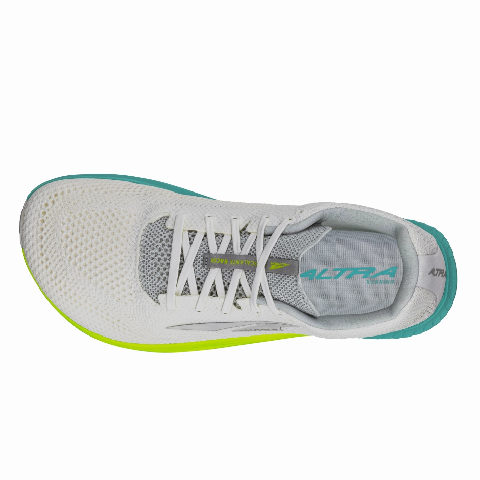 Altra Men's Escalante Racer 2 Running Shoes in White/Lime AW25 Altra trail-ready athletic footwear