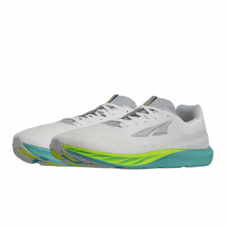 Altra Men's Escalante Racer 2 Running Shoes in White/Lime AW25 Altra trail-ready athletic footwear