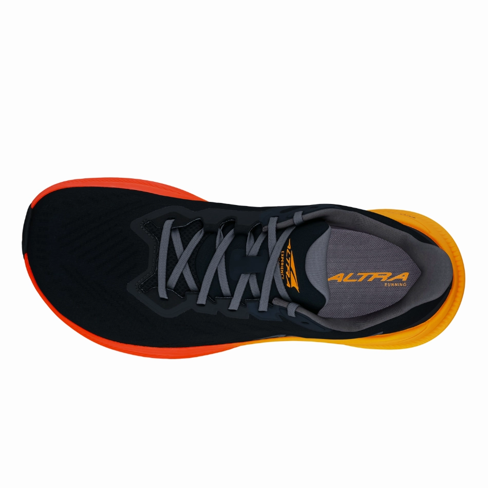 Altra Men's Experience Flow 2 Running Shoes in Black/Orange AW25 Altra trail-ready athletic footwear